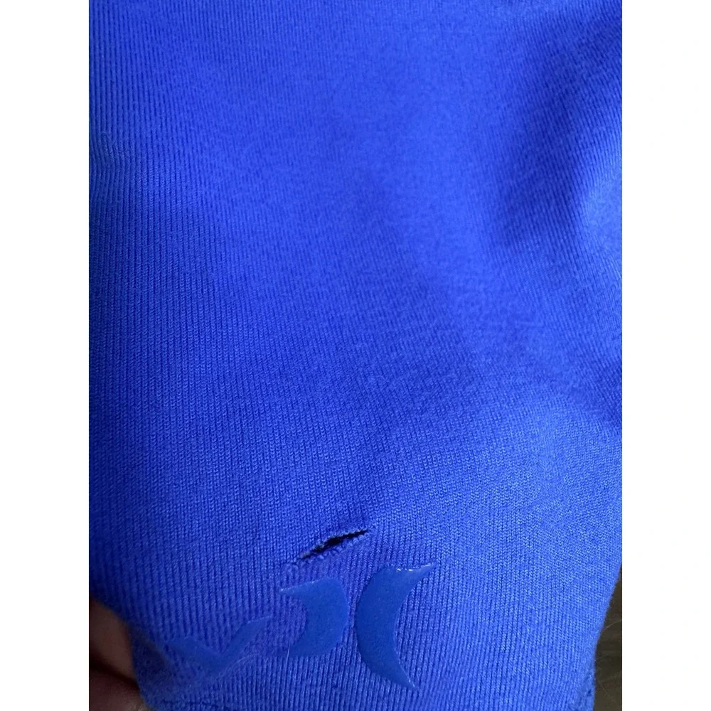 Hurley Girls Nike Dri-FIT Blue Polka Dot Active Leggings Size M 10-12